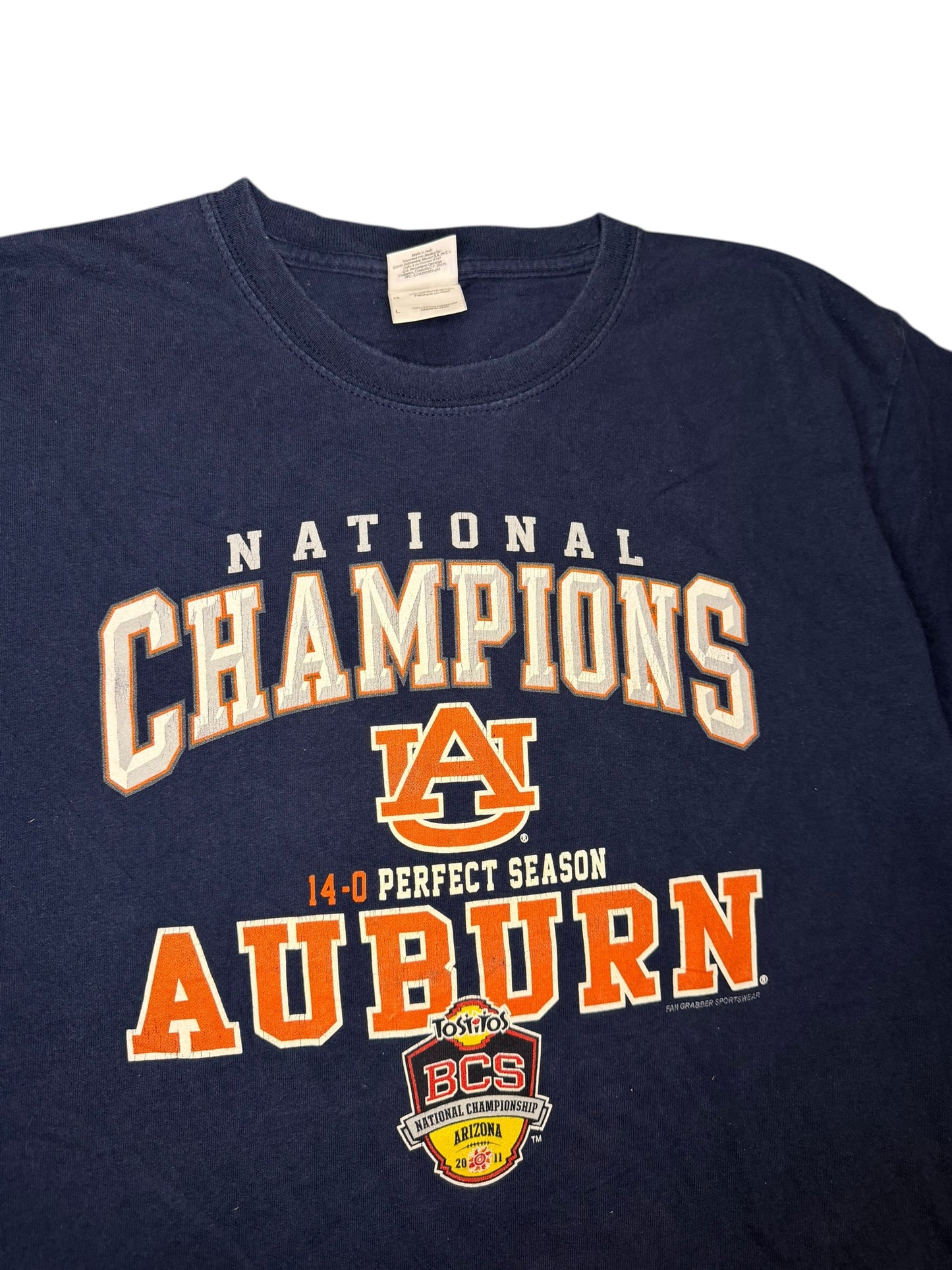 maglietta celebrativa del campionato nazionale di football americano della Auburn University 2010