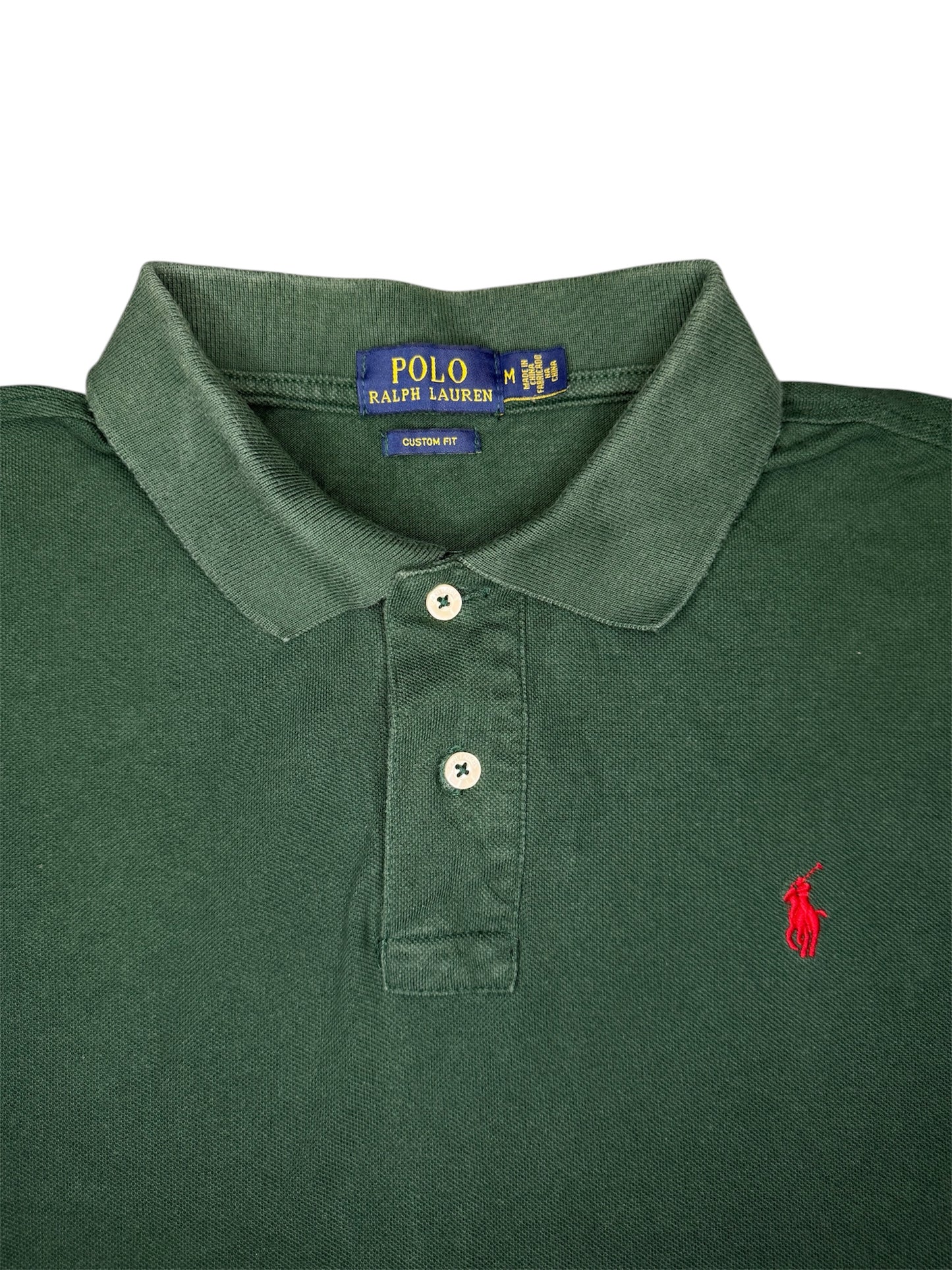 Polo Ralph Lauren Verde logo ricamato rosso