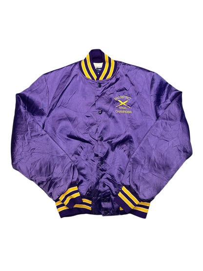Giacca Varsity Vintage Anni 90 Viola Angel Champions