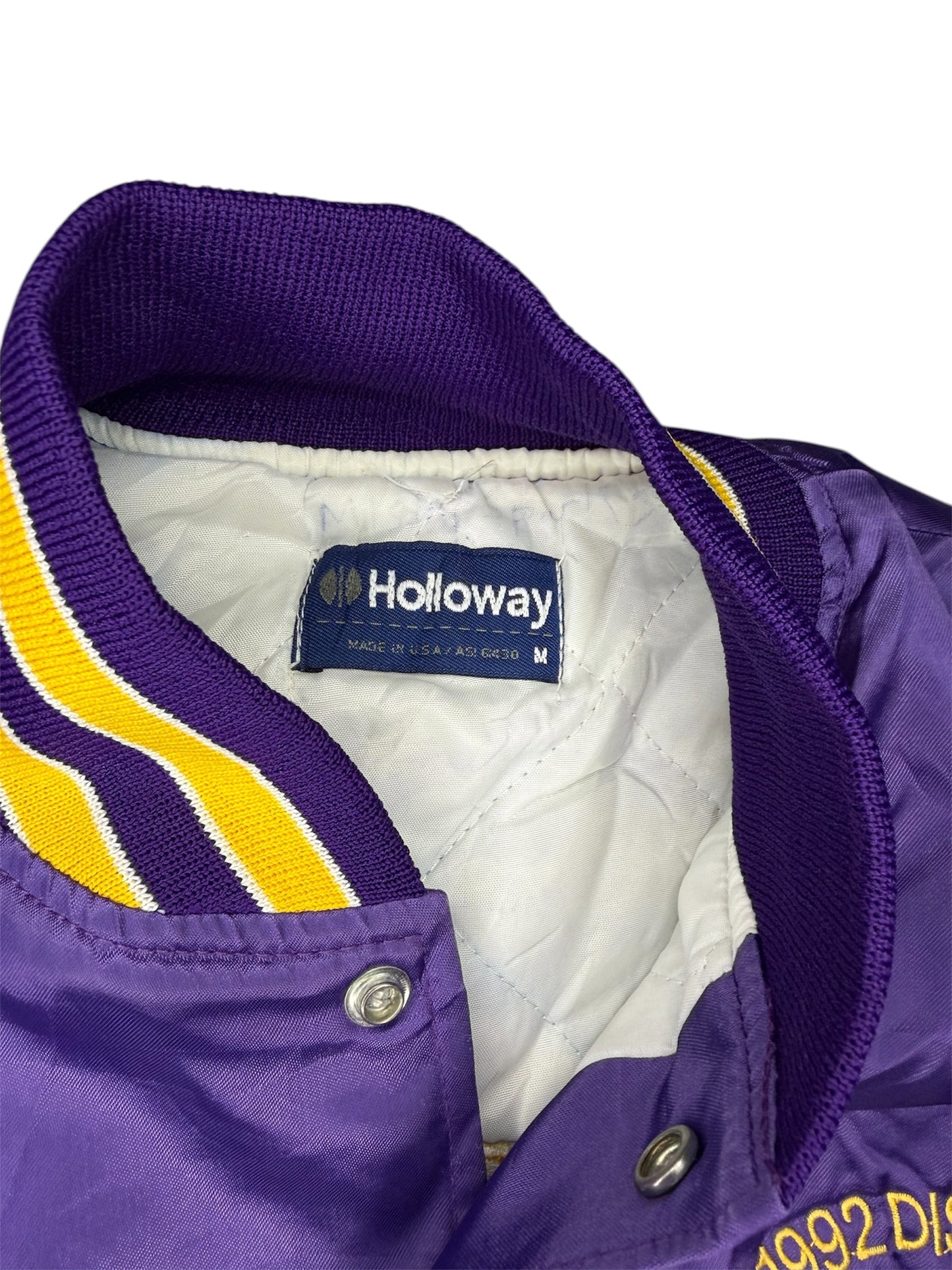 Giacca Varsity Vintage Anni 90 Viola Angel Champions