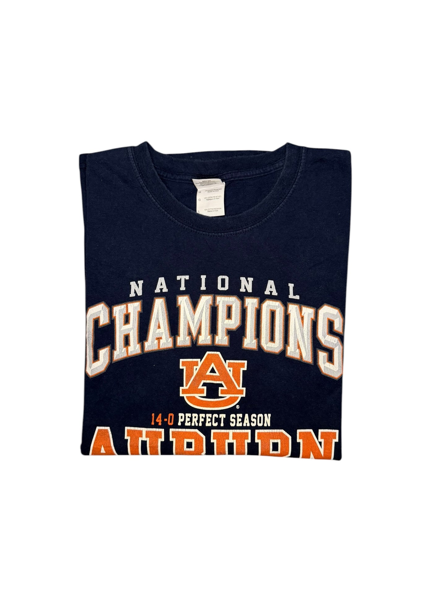 maglietta celebrativa del campionato nazionale di football americano della Auburn University 2010