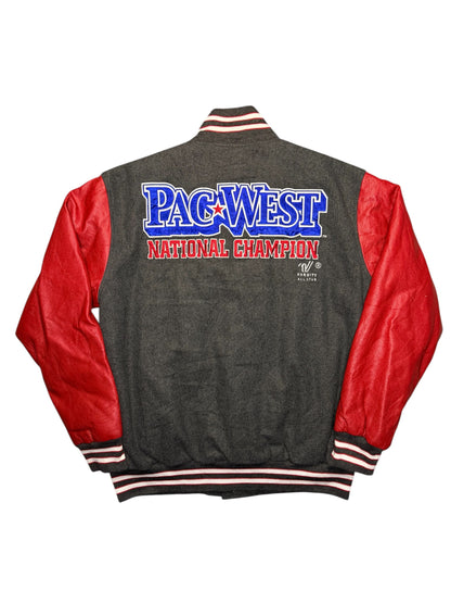 Varsity Jacket Mens Wool Blend Pac West National Champion