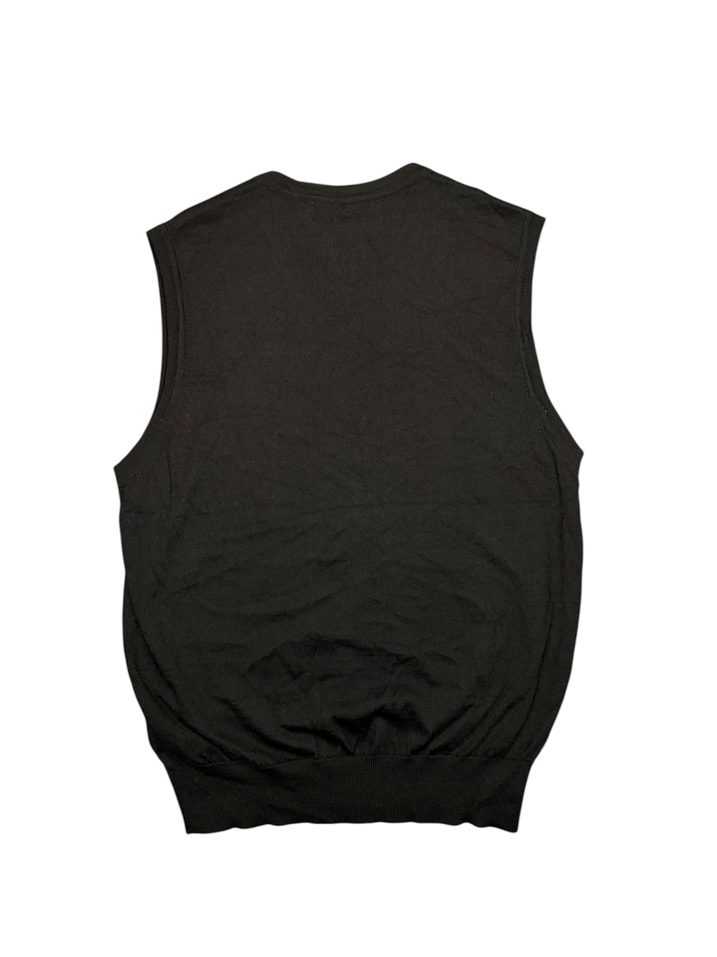 Gilet Yves Saint Laurent Con scollo a V Nero Vintage