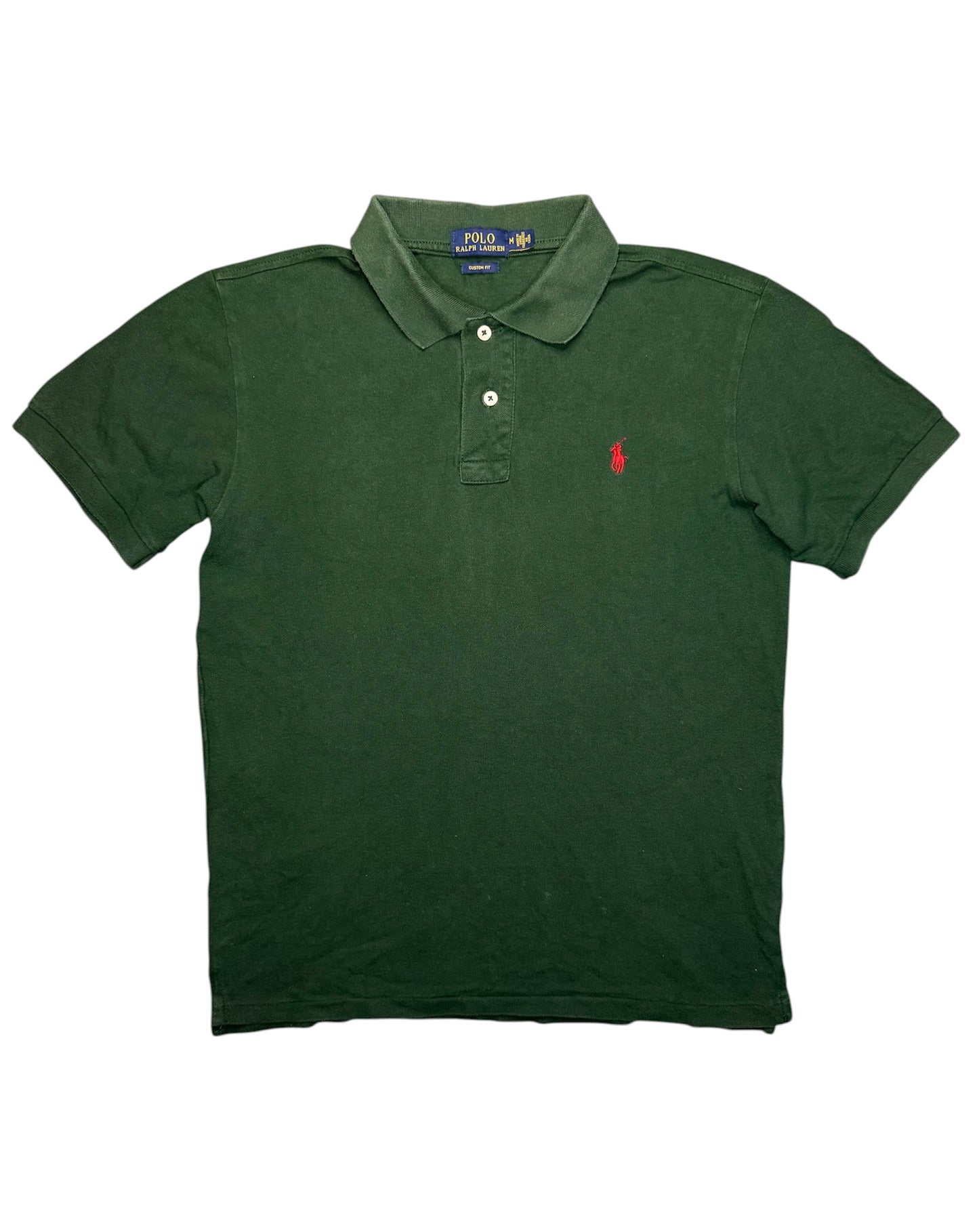 Polo Ralph Lauren Verde logo ricamato rosso