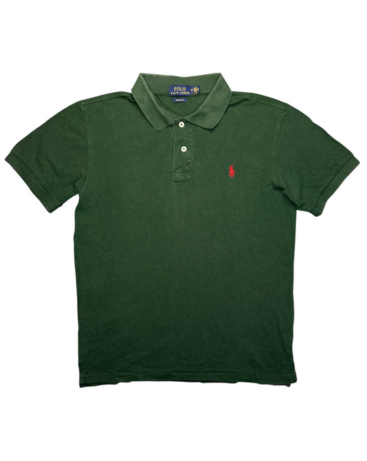 Polo Ralph Lauren Verde logo ricamato rosso